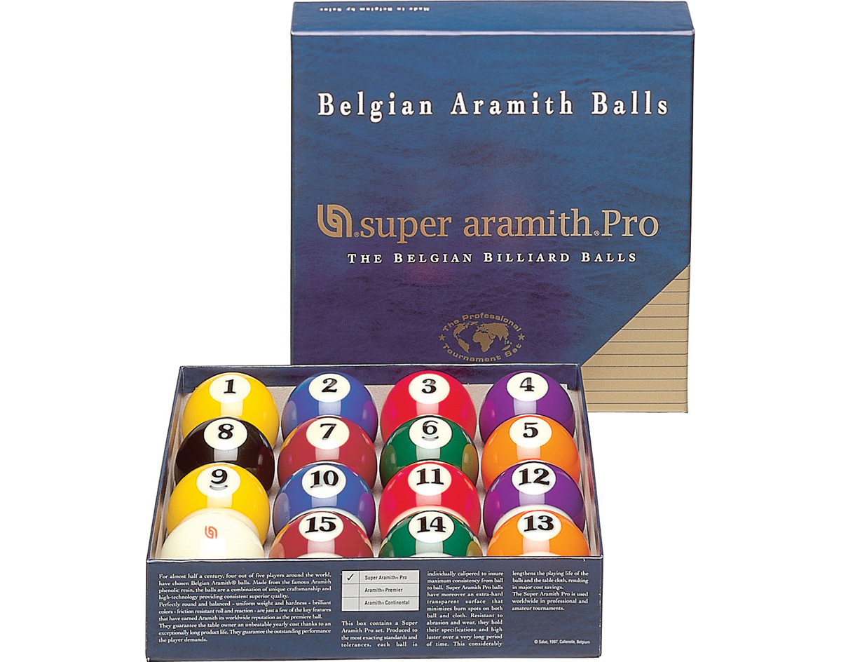 BOLAS BILLAR POOL SUPER ARAMITH PRO 57.2 MM