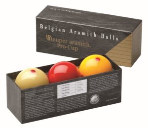 Karambolové  koule  Super Aramith Pro-Cup, 61,5 mm, 3 koule v sadě