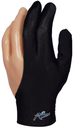 Billiard glove Laperti Black  - size XL
