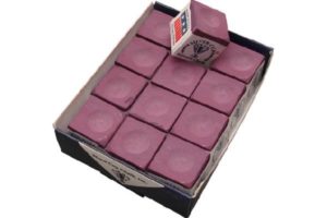 Kulečníkové křídy na tágo SILVER CUP fuchsia 12 ks