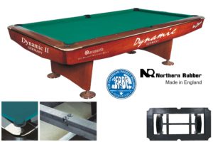 Biliard pool biliard DYNAMIC II 9ft, hnědý