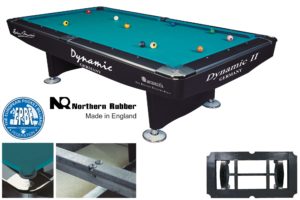 Biliard pool biliard DYNAMIC II 9ft, čierna lesk