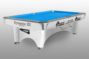 Biliard pool biliard DYNAMIC III. 9ft, lesklá biela