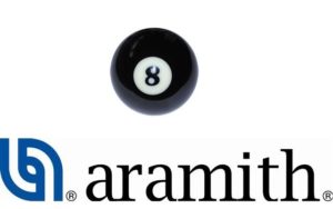 Guľa náhradna Super Aramith Pro 57,2 mm čierna č. 8