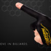 Billiard Glove, Predator Second Skin, 3-Finger, black-yellow L/XL - Image 2