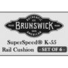 Gumové kulečníkové mantinely poolové Brunswick Superspeed K55 - Image 3