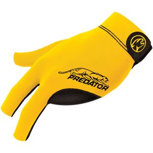Billiard Glove, Predator Second Skin, 3-Finger, yellow L/XL