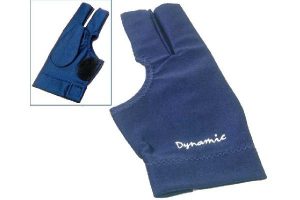 Rukavice Dynamic Deluxe 2, 3prstá, otevřená, modrá, Lycra, kožená nášivka